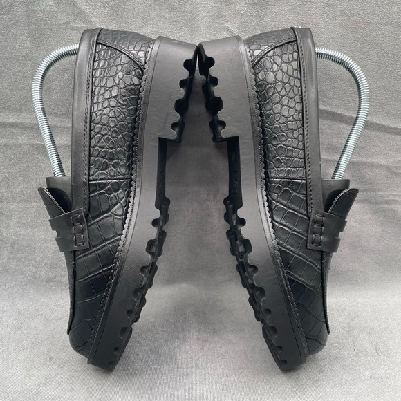 Circus by Sam Edleman Women’s Desmond Crocodile Print Loafers Black Sz 10 - Picture 5 of 9